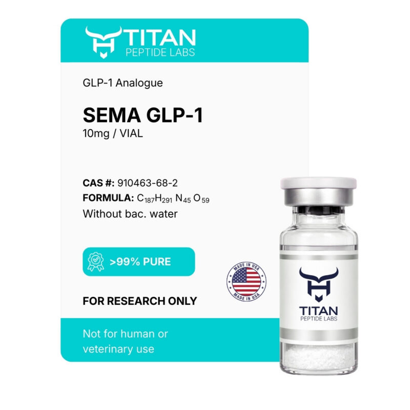 Sema GLP-1 10mg - For Research Only - Titan Peptide Labs