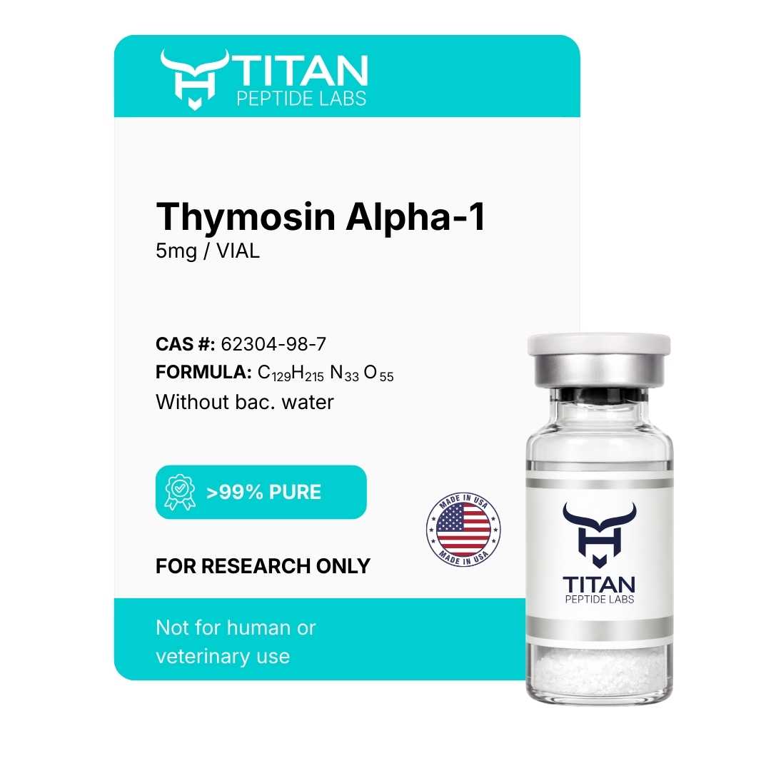 Thymosin Alpha-1 5mg - For Research Only - Titan Peptide Labs Thymosin Alpha-1 5mg - For Research Only - Titan Peptide Labs